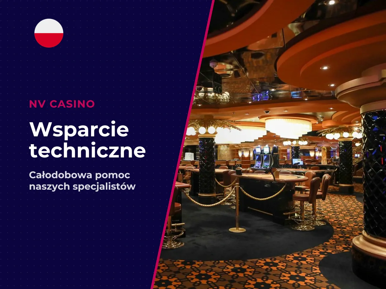 Jak działa support i kiedy kontaktować się ze wsparciem. NV Casino deklaruje **obsługę klienta 24/7** w języku polskim, dostępną przez: