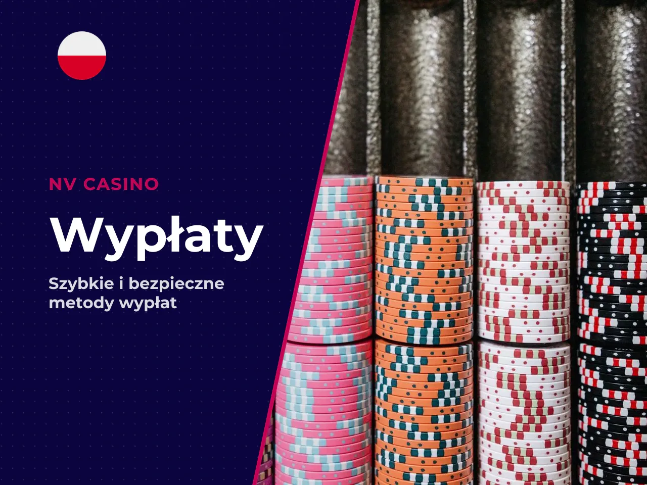 Operator deklaruje brak prowizji. Najszybciej środki otrzymasz kryptowalutą (1 dzień), najwolniej przelewem bankowym (do 5 dni roboczych). Uwaga: **wypłata przelewem wymaga minimum 300 PLN** — to może