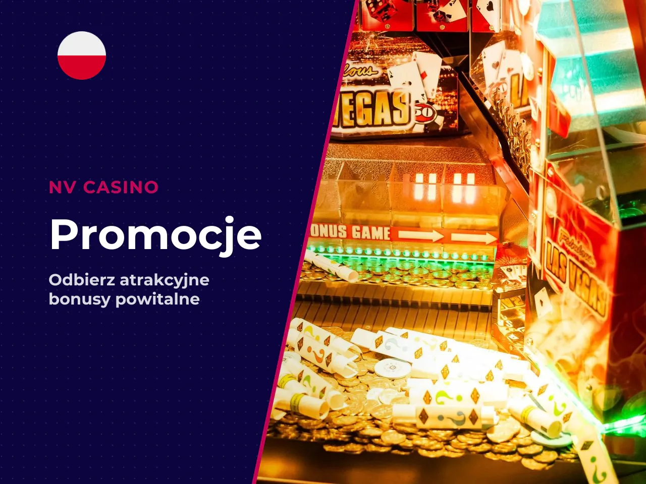 Bonusy i promocje w NV Casino. NV Casino kusi graczy bonusem powitalnym rzędu „100% do 3 000 EUR + 100 darmowych spinów". Tego rodzaju kwoty robią wrażenie — zwłaszcza w porównaniu z ofertą Total Casi